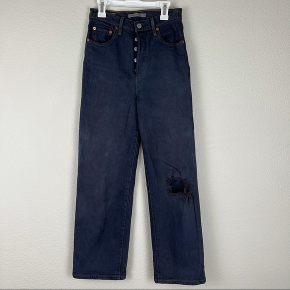 Levi’s dark wash ribcage jeans - Picture 7 of 12